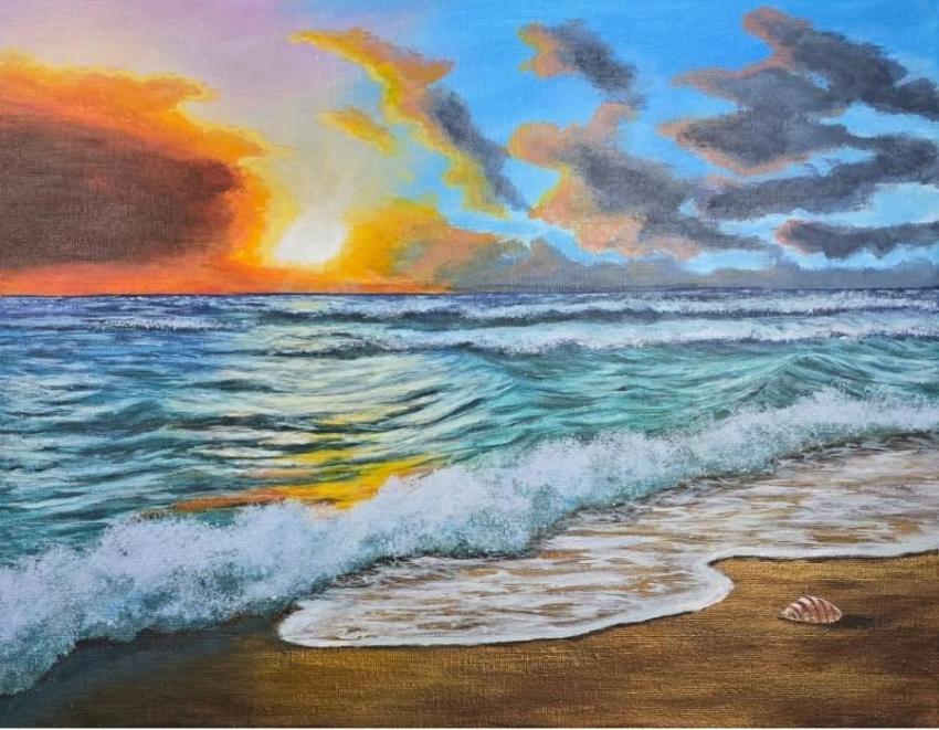 Acrylic beach